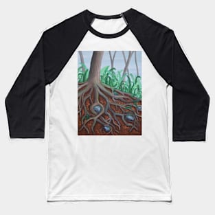 Tree roots Baseball T-Shirt